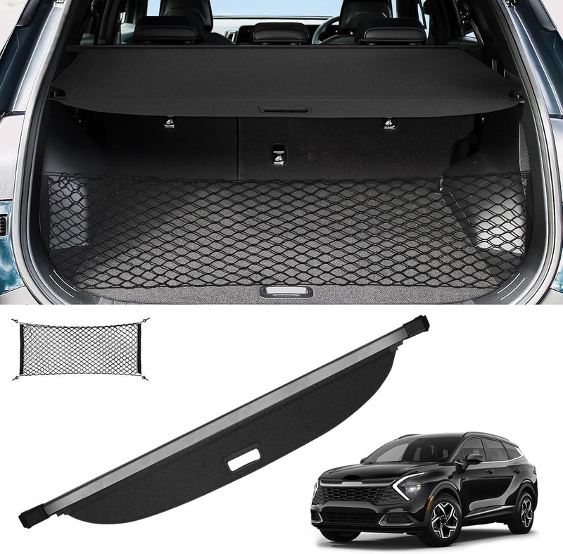 Sze Cargo Cover for Kia Sportage 2023 2024 2025 2026 Accessories Retractable Trunk Cover Black Rear Trunk Security Cover Shielding Shade Waterproof-New Upgrade - Image 1